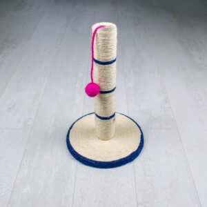 Cat Scratching Post with Sisal Rope – Durable Indoor Cat Scratch Tower with Hanging Toy